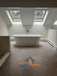Bathroom Addition - Foukas Plumbing & Heating Bathtub