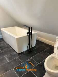 Master Bathroom Addition in the Attic