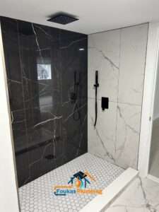 Bathroom addition in basement - Foukas Plumbing